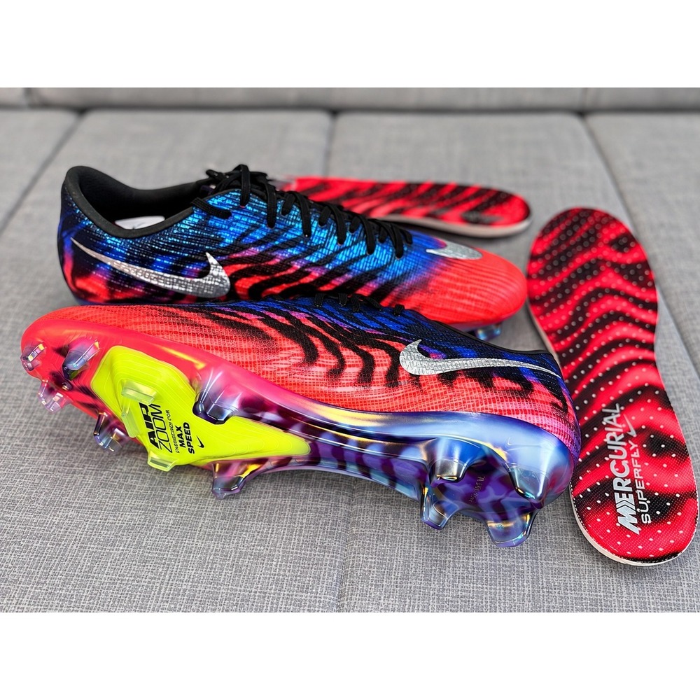 Nike Mercurial Superfly Scorpion Soccer Cleats Men's Size 10 Red Blue New